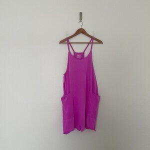 Free People Movement Hot Shot Romper in Neon Magenta Size Medium